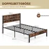 Rama łóżka Rama łóżka pod materac 140 x 200 cm, łóżko Podgląd zdjęcia produktu 7