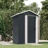 vidaXL Capanno per attrezzi antracite 126x97,5x177 cm Anteprima dell’immagine prodotto 2