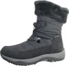 A single black winter boot with gray accents and faux fur trim is shown against a white background. Produktbild-Vorschau