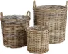 Weidenkörbe Rund Natural-Grey 3er-Set Produktbild-Vorschau 3