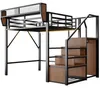 Letto a soppalco 140x200 cm con striscia LED, scala di Anteprima dell’immagine prodotto 15