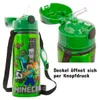 Kinder Trinkflasche Minecraft 600ml Tragegurt Aluminium Produktbild-Vorschau 3