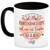 Freundschaft Kaffeebecher Schwarz in orange mit tollem Produktbild-Vorschau 2