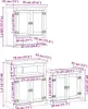 vidaXL Set di mobili da bagno 3 pezzi Legno di pino Anteprima dell’immagine prodotto 7