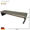 A metal step for outdoor use, likely a garden or outdoor stair. Náhled obrázku produktu