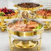 WARMOUNTS 4er Chafing Dish, 4,7L Rund Edelstahl Produktbild-Vorschau 1