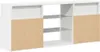 vidaXL TV-Schrank mit LED-Leuchten Weiß 120x30x50 cm Produktbild-Vorschau 7