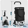 Carrello della spesa Vigevee pieghevole con vano Anteprima dell’immagine prodotto 2