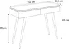 A line drawing of a console table with dimensions indicated. Produktbild-Vorschau