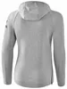 erima Essential Hoody Damen light greymelange/black 38 Produktbild-Vorschau 3