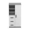 A product shot of a children's bookshelf with drawers and a door. Náhled obrázku produktu