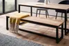 FineBuy, jídelní lavice, 160 cm, akátové masivní dřevo, Náhled obrázku produktu 2