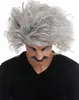 WIG ME UP Perücke Schnauzbart Grau Wild Einstein Opa Produktbild-Vorschau 4