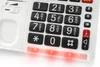 A close-up view of the keypad and some buttons on a white corded phone. Náhľad obrázku produktu