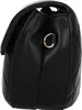 A side view of a black quilted handbag. Anteprima dell’immagine prodotto