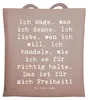 Mr. & Mrs. Panda Schultasche Spruch Freiheit Leben - Braun Produktbild-Vorschau 1