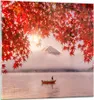 Bilder auf glas - Vulkan See - 70x70cm - Glasbilder - Produktbild-Vorschau 1