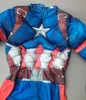 Captain America Kinderkostüm Muskel-Design – Größe 104–110 Produktbild-Vorschau 3