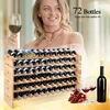 Stojan na víno na 72 lahví, stohovatelný stojan na lahve z Náhled obrázku produktu 2