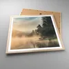 Gerahmtes Poster - Rahmen in heller Eiche - Nebel See Wald Produktbild-Vorschau 3
