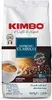 A bag of Kimbo Espresso Classico coffee beans with a cup of coffee and coffee beans shown. Podgląd zdjęcia produktu