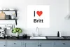 MuchoWow® Poster Ich liebe - Britt - Mädchen 75x75 cm - Produktbild-Vorschau 3