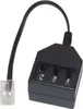 Western-Stecker 6/4 / TAE Buchse NFF, 0,2m Produktbild-Vorschau 1