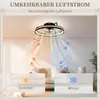 Stropní ventilátor HOMCOM s LED osvětlením, dálkovým Náhled obrázku produktu 7