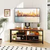 Dripex TV Eckschrank mit Halterung Lowboard mit Produktbild-Vorschau 2
