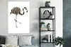 MuchoWow® Poster Flamingo - Zebra - Schwarz und weiß 80x120 Produktbild-Vorschau 4