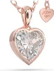 SERASAR | Halskette aus Sterlingsilber [Love] mit Roségold Produktbild-Vorschau 1