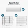 IvoQ ohrádka pro štěňata – výběh pro psy – 8 panelů – výška Náhled obrázku produktu 7