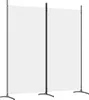 vidaXL 2-dílný paraván bílý 175x180 cm látka - rozdělovač Náhled obrázku produktu 10