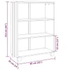 vidaXL Bücherschrank HAMAR Dunkelgrau 85x35x112 cm Produktbild-Vorschau 7