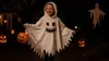 Geist Kostüm Kinder Halloween Umhang mit Kapuze 75 cm Produktbild-Vorschau 2