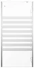 vidaXL Duschabtrennung 120x68x130 cm Hartglas Gestreift Produktbild-Vorschau 5