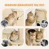 PawHut Kratzbaum mit 2-stöckiger Kratztonne Katzenbaum mit Produktbild-Vorschau 8