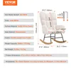 A product information graphic showing a rocking chair with dimensions and specifications. Podgląd zdjęcia produktu