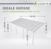 Juskys Terrassenüberdachung Borneo 6x3 m – Aluminium Produktbild-Vorschau 2