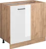Meuble d'angle Vicco R-Line Blanc Haute brillance 86cm sans Voir les images du produit 1