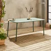 sweeek - Gartentisch aus Stahl 6-8 Plätze - Grün Produktbild-Vorschau 3