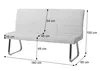 Esszimmer-Set HWC-G55, 4er-Set Stuhl + Sitzbank 160cm, Produktbild-Vorschau 10