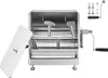 A stainless steel meat mixer with its lid open, shown from a front-diagonal angle on a white background. Accessories are visible in the upper right corner. Náhled obrázku produktu