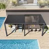 PRIMEYARD Pergola 3x6 m Aluminium Pfosten mit Lamellendach Produktbild-Vorschau 9