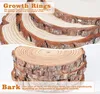 8 Stück Holzscheiben 25-28 cm Durchmesser, Runde Produktbild-Vorschau 4