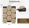 COSTWAY Set di 4 pannelli acustici, pannelli murali Anteprima dell’immagine prodotto 3