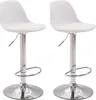 Lot de 2 tabourets de bar CLP Kiel en plastique, réglables Voir les images du produit 6