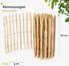 Garronda Gartenzaun zum Stecken aus Haselnüsse Zaun Garten Produktbild-Vorschau 3