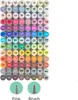 Lihové fixy OHUHU oboustranné Brush & Fine, 104 ks + Náhled obrázku produktu 2