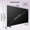 Diagram showing the dimensions of a television. Produktbild-Vorschau